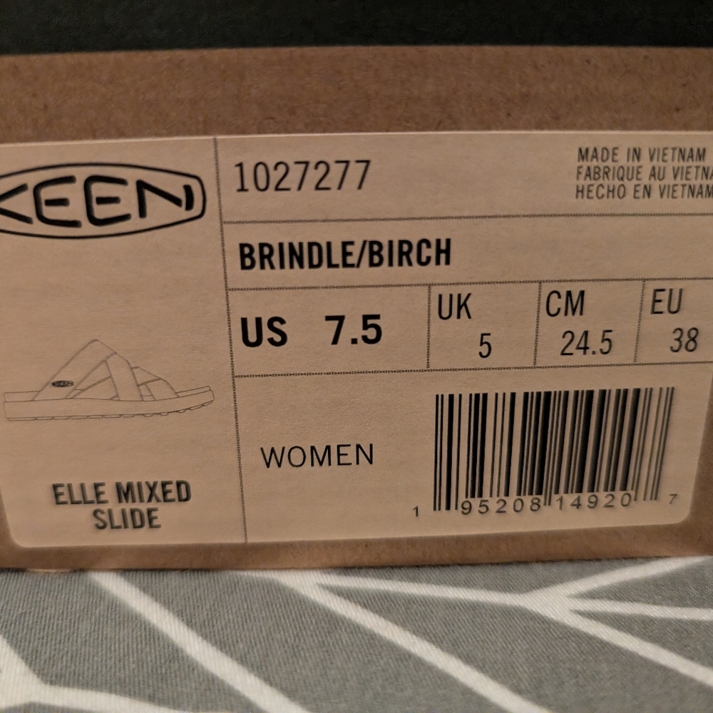 Keen Elle Mixed Slide‎ Women Size 7.5 Brindle/Birch NIB - Picture 7 of 7